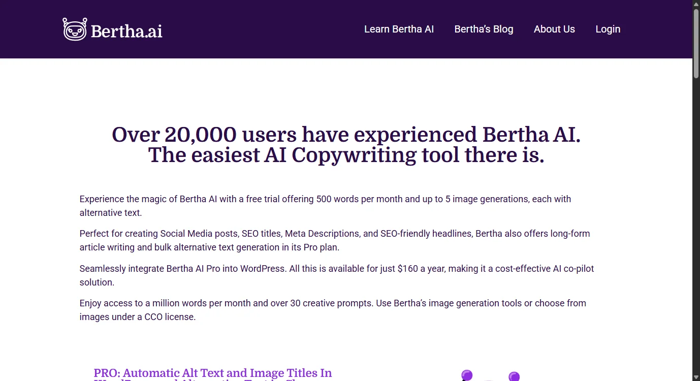 Bertha AI