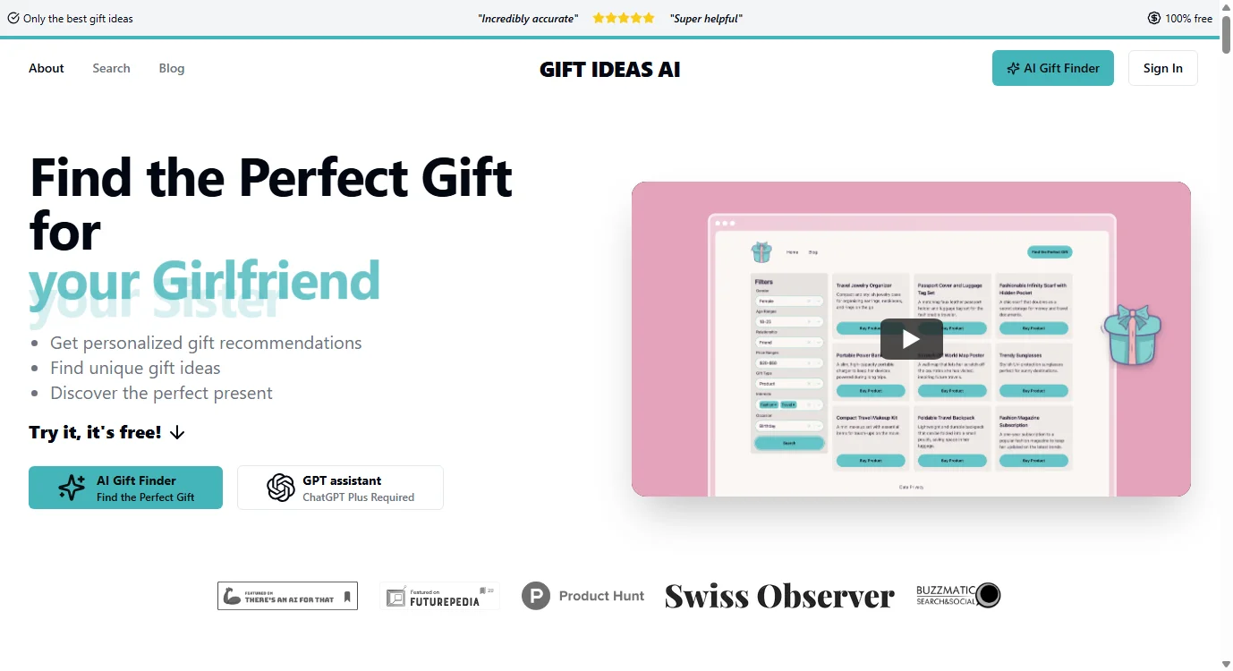 Gift Ideas AI