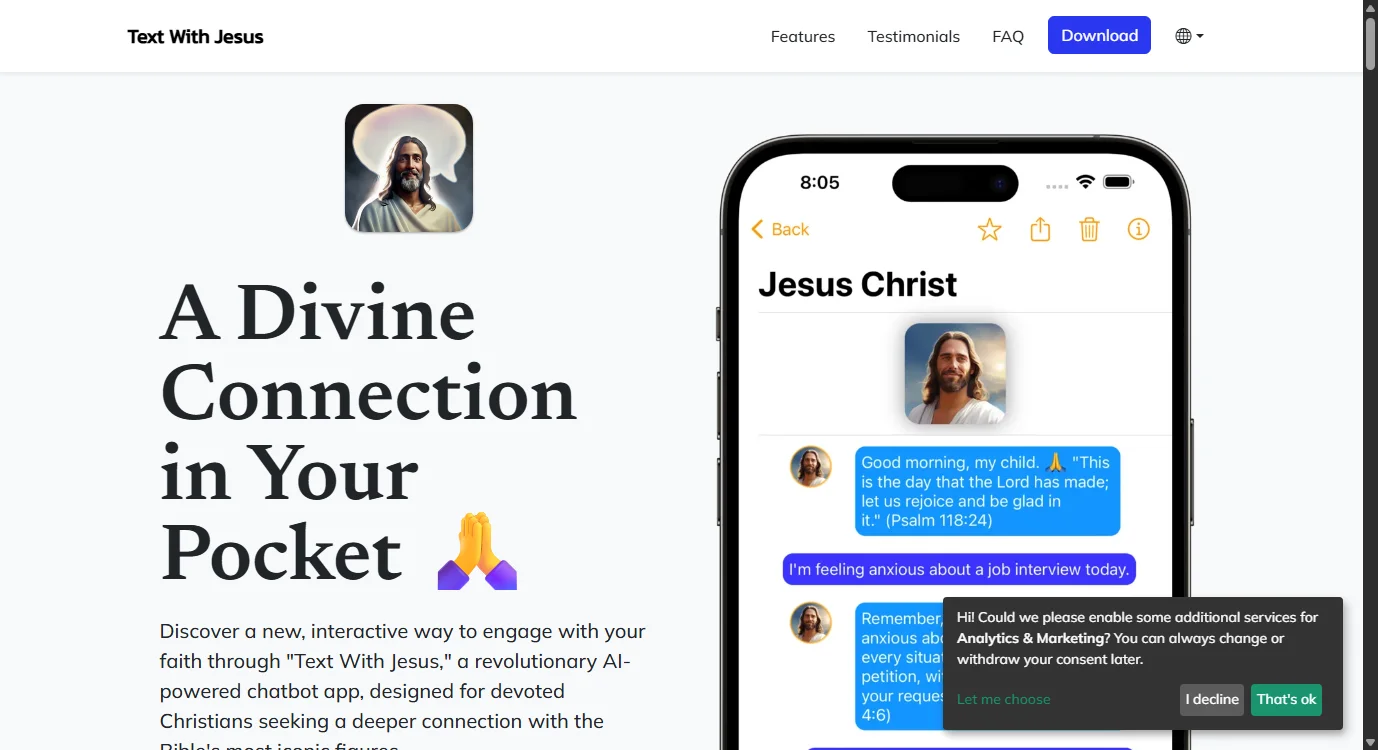 Text With Jesus